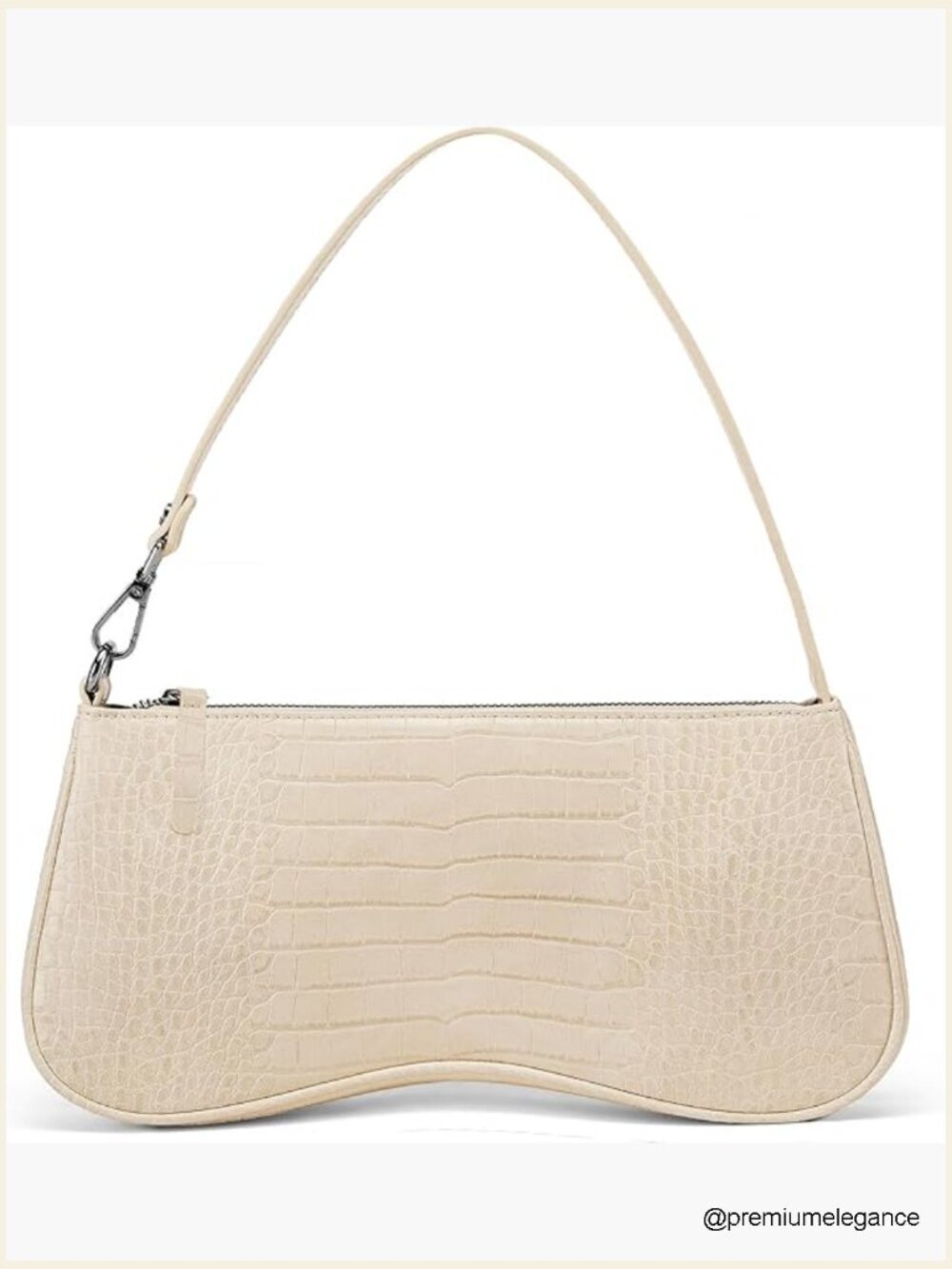 Women Crocodile Pattern Shoulder Bag Purse Lightweight Satchel Evening